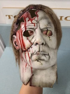 Halloween BLOODY MICHAEL MYERS MASKE Erwachsene Sammlerstück ROT Lewis Fritteuse - Bild 1 von 6