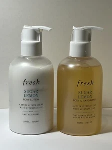Loción corporal y gel de ducha Fresh Sugar Lemon 300 ml 10 fl oz CADA UNO NUEVO - Imagen 1 de 2