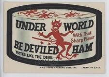 1974 Topps Wacky Packages Series 10 Underworld Be Deviled Ham 0h1