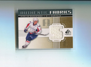 2011-12 SP Game Used Authentic Fabrics Gold Nicklas Backstrom Letter S Jersey