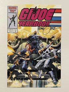 GI Joe Jahrbuch #3 März signiert von Mike Zeck 11x17 Original Kunst Poster Marvel - Bild 1 von 2