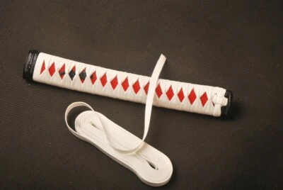 Espada japonesa de cuero sintético blanco Ito/Sageo para Katana Wakizashi Tanto Foto 1 de 4