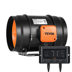 Kit ventilateur de conduit en ligne VEVOR 8 pouces ventilateur d'échappement CVC EC contrôle de vitesse variable