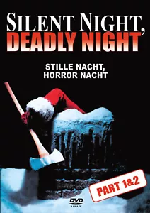 ⚠️ Silent Night Deadly Night 1 + 2 , 100% uncut , DVD , new and sealed ⚠️ - Picture 1 of 2