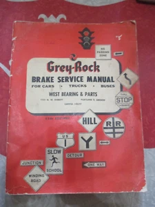 SERVICIO DE FRENOS GRIS ROCA VINTAGE para autos camiones autobuses MANUAL DE SERVICIO - AÑOS 50 - Imagen 1 de 8