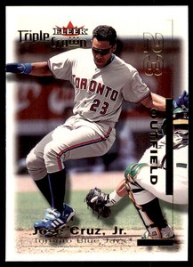 2001 Fleer Triple Crown Jose Cruz Jr. Toronto Blue Jays #38
