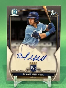 2023 Bowman Draft Chrome Prospect Auto Blake Mitchell #CDA-BMI Auto Royals - Picture 1 of 2
