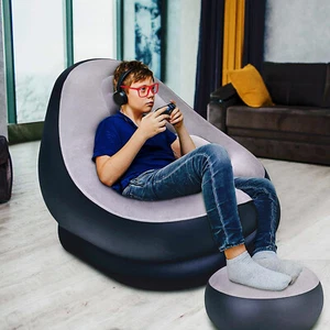 Jilong Inflatable Deluxe Lounger Ottoman Couch Gaming Chair Foot Stool Seat Air - Picture 1 of 17