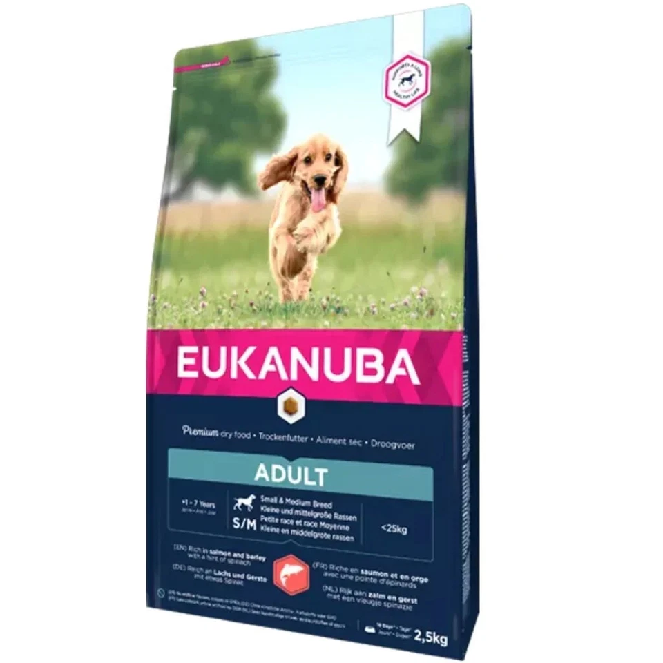 Eukanuba Erwachsene Klein / Lmed Lachs & Gerste 12kg - Bild 1 von 1
