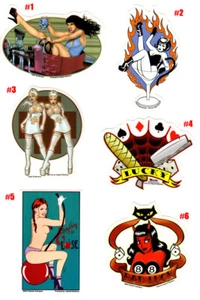 CALCOMANÍA HOT ROD PEGATINA RAT ROD PIN UP DEVIL GIRL ROCKABILLY PSYCHOBILLY RETRO - Imagen 1 de 1