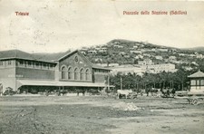 Cartolina trieste - Piazzale della Stazione