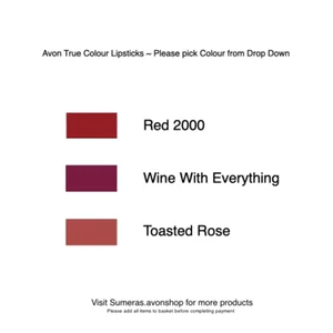 Lápiz labial Avon True Colour elige el color o compra 3 ~ Ideal para regalos ~ P&P gratis - Imagen 1 de 10