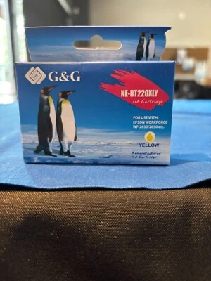 Cartucho de tinta G&C NE-RT220XLY amarillo para Epson Workforce WF-2630/2650, etc. Foto 1 de 3
