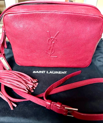 Auténtico bolso bandolera rojo Yves Saint Laurent Foto 1 de 3
