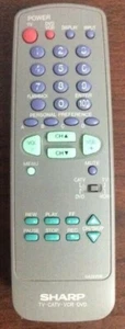 Control remoto Sharp TV CATV VCR DVD GA292SB LostRemoteControl - Imagen 1 de 9