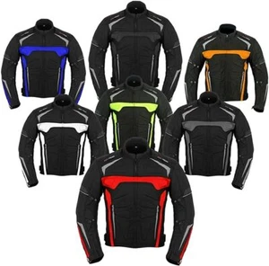 Mens Motorcycle Racing Jackets Waterproof Motorbike Armoured Sports Jacket  - Picture 1 of 47