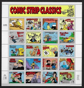 US Stamps — Full Pane of 20 — 1995, Comic Strip Classics #3000 MNH - Picture 1 of 1