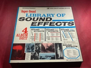 J4-64 LIBRARY OF SOUND EFFECTS ... 4 LP BOX SET .... DGS 7010 ... PROFESSIONAL  - Picture 1 of 11