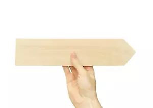 3 x Arrow Signs Handmade Wood Blank Sign Posts Direction Wedding Garden Party - Picture 1 of 2