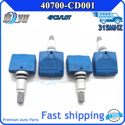 Set of (4) 40700-CD001 TIRE PRESSURE SENSOR TPMS FOR NISSAN 350Z INFINITI FX35 - Изображение 1 из 4
