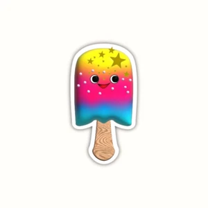 Cute Popsicle Ice Cream Vinyl Sticker Kawaii Design Waterproof Decal Car Laptop - Picture 1 of 13