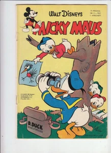 Micky Maus 1957 Nr. 5 altes Original Heft in mäßigen Zustand ! - Bild 1 von 5