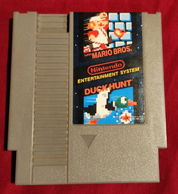 Super Mario Bros Duck Hunt Nintendo NES Cartridge W/Sleeve