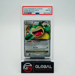 Snorlax Lv X 2009 Pokemon Platinum Holo Rising Rivals #111 PSA 8 - Picture 1 of 2