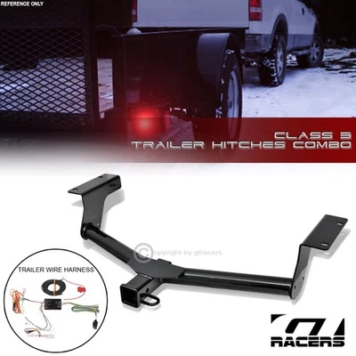 For 2006-2012 Toyota RAV4 Class 3 Black Trailer Hitch Receiver 2"+Wire Connector - Изображение 1 из 4