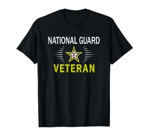 Men's Proud Army National Guard Veteran Black T-Shirt - Picture 1 of 1