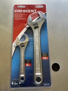 Crescent AC2610VS Alloy Steel Adjustable Wrench Set 10 in. & 6 in. (2-Pack) - Picture 1 of 2