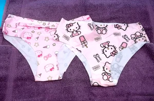 2 Paar brandneue Hello Kitty niedrige nahtlose Slip Höschen Größe X Large (HK-39 - Bild 1 von 4