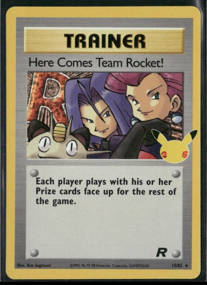 Here Comes Team Rocket 15/82 Pokemon TCG Celebrations Classic Collection 2021 NM - Image 1 of 4