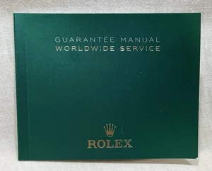 Folleto Manual de Garantía ROLEX Servicio Mundial Daytona GMT Explorer Día-Fecha/ - Imagen 1 de 6