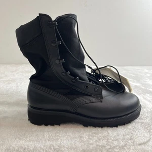 NUOVI Stivali Altama Hot Weather Uomo 7.5 Nero Esercito Combattimento 3 Strati Spike Protettivi - Foto 1 di 13