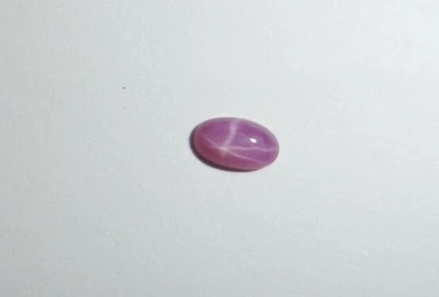 Opaque Star Ruby Oval 5x3 mm Cabochon 6 Rayed Lab-created Stone 1 piece Lot - Image 1 of 4