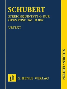 Study Score Schubert String Quartet G Major Op Post 161 D 887 Henle Urtext Book - Picture 1 of 1