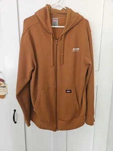 Dickies Full Zip Hoodie Men's size L Camel Brown Color Large - Picture 1 of 9