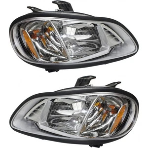 For Freightliner M2 106/112 Headlight 2003-2018 Passenger & Driver Pair Halogen - Picture 1 of 7