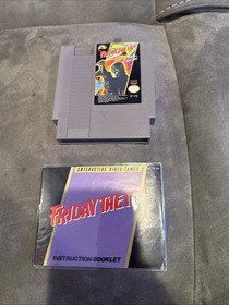 Friday The 13Th Nintendo Nes Game Cartridge And Manual Tested 🔥🔥🔥