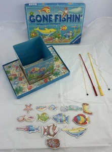 1989 Gone Fishin Game by Ravensburger Complete in Very Good Condition FREE SHIP - Picture 1 of 8