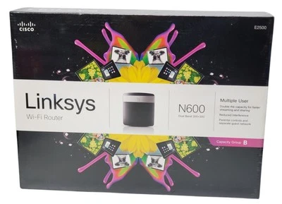 Router Linksys E2500 N600 Avanzado Alta Velocidad Simultáneo Doble Banda Inalámbrico-N Foto 1 de 4