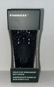 NEU Starbucks Kaffee Marineblau Edelstein Cold Cup Ornament Schlüsselanhänger - Bild 1 von 5