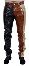 Dolce & Gabbana Multicolor Shining Slim Fit Men Denim Men's Jeans Authentic