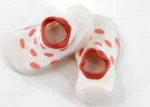 Baby Girl's Anti-slip Socks 1 PAIR Toddler Shoe Socks Soft Rubber Sole Shoes - Picture 1 of 9