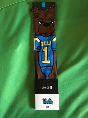 NEW: UCLA Bruins W/Joe Bruin Mascot × Stance NCAA Pac-12 Socks Mens SZ L 9-12 Cover