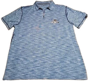 Tattoo Golf Epic Collection Men's XL Blue 1/4 Zip Polo Performance Shirt Skull - Picture 1 of 8