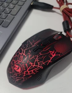 REDRAGON S107-1 3200 DPI Wired Mouse & Multi Colored Wired One-Handed Keyboard - Picture 1 of 9