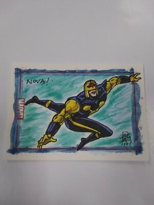 2009 Rittenhouse Marvel 70 Years SketchaFEX Sketch Card Nova