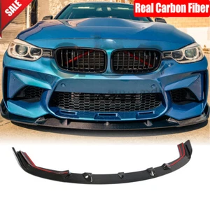 For BMW F87 M2 M2C Competition 2018-2020 Real Carbon Front Bumper Lip Spoiler - Picture 1 of 12